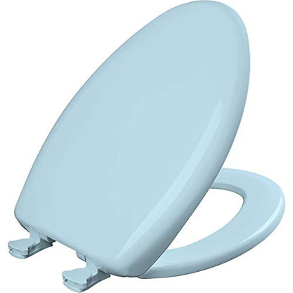 Bemis Classic Colors Slow Close Toilet Seat, Easy Clean Hinges and Durable Plastic Seat, Made in USA, Elongated, Dresden Blue - color: Dresden Blue, size: Elongated