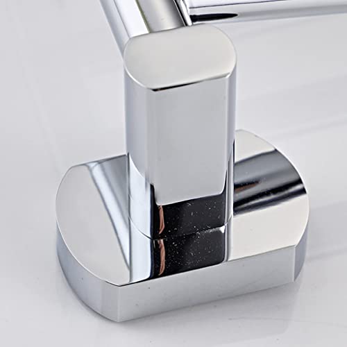 FAMMIX Modern Brass Chrome Swing Out Towel Bar, Folding Arm Swivel Hanger Bathroom Storage Organizer Rustproof Wall Mount, Swivel Towel Rack for Shower Room, Kitchen 5Bars - size: 5Bars