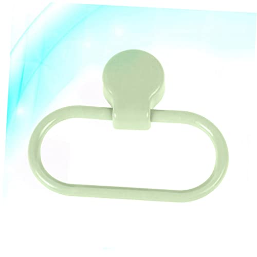 UKCOCO Self Adhesive Towel Holder Ring No Drilling Abs Material Bathroom Kitchen Towel Rack Green Easy Install