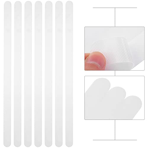 12pcs Non-Slip Bathtub Stickers Transparent Anti-Skid Decals for Bathroom Safety Easy to Install Peva Adhesive Strips for Elderly Grip
