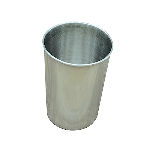 2pcs Stainless Steel Tumbler Cups Multi Use Drinking Cups for Beverages Mouthwash Easy to Clean Sleek Silver Design for Home Travel - size: 6X6cm