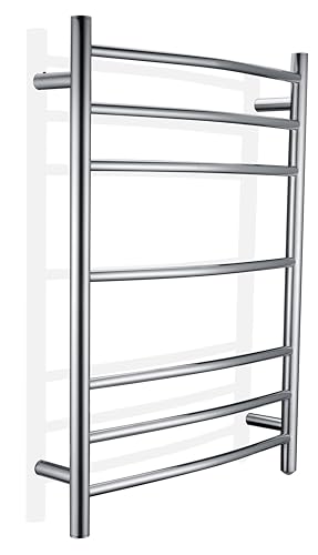 ANZZI Gown 7 Bar Wall Mounted Towel Warmer in Polished Chrome | Energy | Premium Sustainable Material Stylishly Crafted From Rhino, Finish Allows For Easy Cleaning, Built To Last - color: Polished Chrome