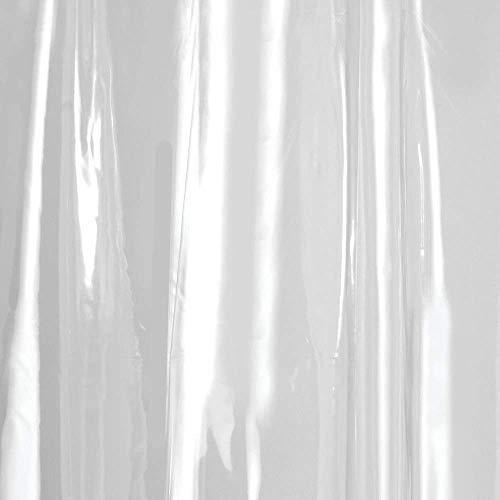iDesign Vinyl Shower Curtain Liner, 72" x 72", Clear | 12 Grommets, Weighted Magnets - size: 72"W x 72"L (Pack of 1), style: Pack of 1