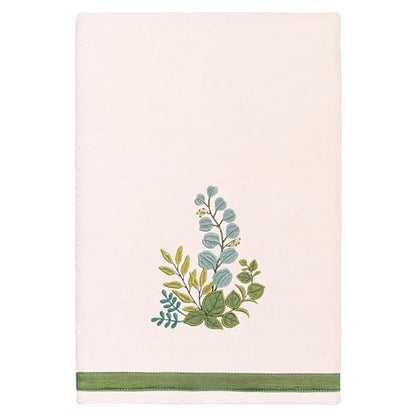 Verdant 4-Piece Luxury Towel Set, Applique Embroidered Bouquet, Plush Turkish Cotton, Durable & Quick Dry, Vibrant Bathroom Ensemble, 2 Bath 2 Hand Towels, Blush - color: Blush, size: 2 Pcs Bath 2 Pcs Hand Towel