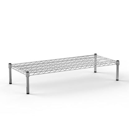 18" Deep x 42" Wide x 8" Height 1-Tier Wire Shelving Kit | NSF Commercial Storage Rack Unit - size: 18" Deep x 42" Wide