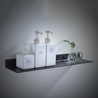 MAGICLULU Black Over-the-Toilet Storage Rack Bathroom Shelf Wall Mount Rustproof Floating Shelves Space-Saving Shelving