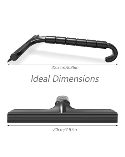 Shower Squeegee for Glass Doors, 8 Inch Bathroom Squeegee for Shower Glass | Silicone Rust-Proof, Streak-Free No Squeak, Shower Door Squeegee with Hook for Shower Glass, Tile Walls, Mirror, Windows, Car