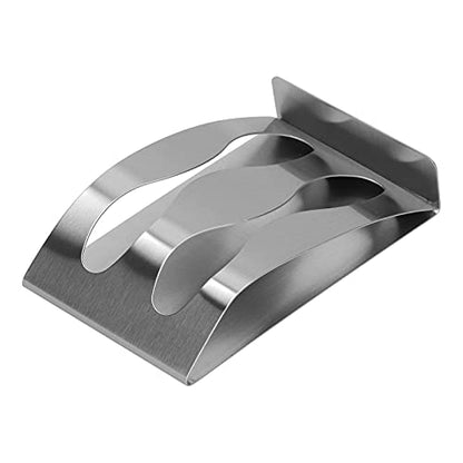 Stainless Steel Toothbrush Holder with 3-Hole Design – Punch- SelfAdhesive Wall Mount for Bathroom, Tile, Glass & Mirror – - Wash Cup & (Double Hole Toothbrush Holder) - size: Double hole toothbrush holder