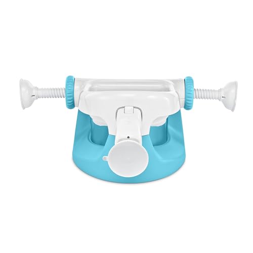 Ingenuity My Bath Seat for Sit-Up Baby Bathing, Sure & Secure Suction Cups, ASTM Safety Tested & Approved, Backrest for Assisted Sitting, Easy Setup & Storage, Aqua - color: Aqua