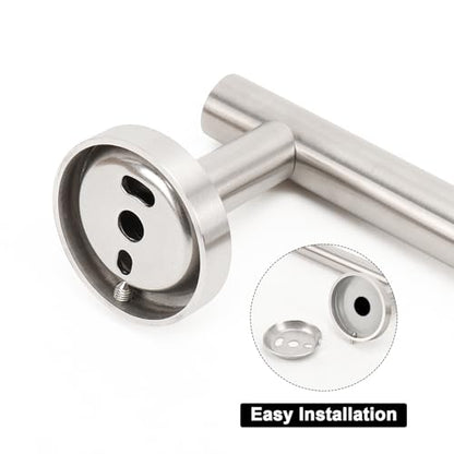 NearMoon Bath Towel Bar, Thicken Stainless Steel Shower Towel Rack Holder Wall Mounted for Bathroom, 10-lnch Overall Length-7-lnch Usable Hanging Space (1 Pack, Brushed Nickel) - color: Brushed Nickel, size: 10 Inch