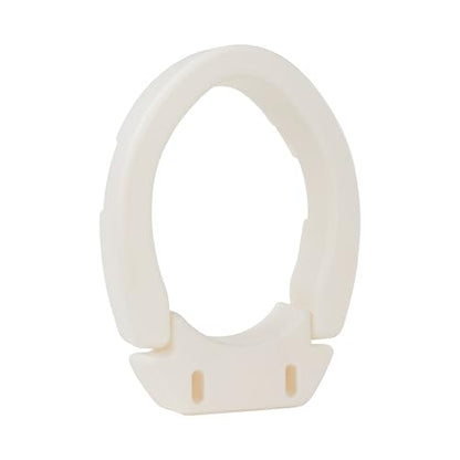 VMS Deluxe Bolt-On Hinged Raised Toilet Seat - Available in Elongated & Standard Styles, 300 lbs Weight Capacity (Elongated) - size: Elongated