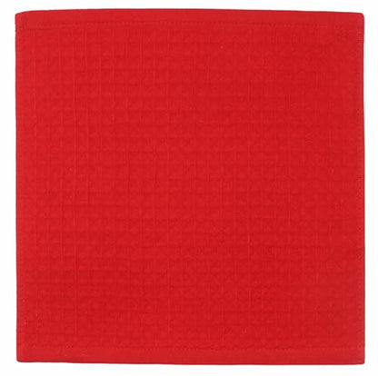Washcloths Cotton Dish Cloths, 8 Pack,12”x12”,Red Dish Rags | Absorbent Wash Cloths For Bathroom&Kitchen, Soft Kitchen Washcloths Wash Rags, Double Deck Small Hand Towels For Kicthen - color: Red