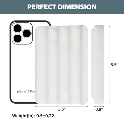 2PCS Koville African Natural Marble Soap Dish for Shower, Stone Soap Tray for Bathroom, Bar Soap Holder for Sink, Stripe Grooves Saver Keep Bars Dry Easy Clean (Namib Bianco) - color: White