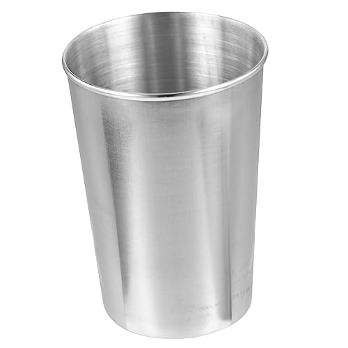 Stainless Steel Tumbler Cup for Bathroom and Home Use Multi-use Water and Beverage Cup with Smooth Surface Silver Design Easy to Clean and Suitable for Toothbrush Drinks