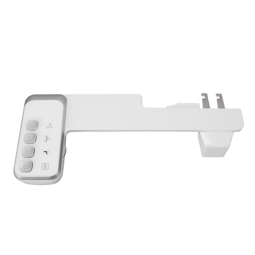 Bidet Attachment Adjustable Water Pressure Dual Nozzle Ultra Slim Toilet Seat Attachment, Non Electric Bidet with One Key Quick Disassembly for Home Bathroom Use