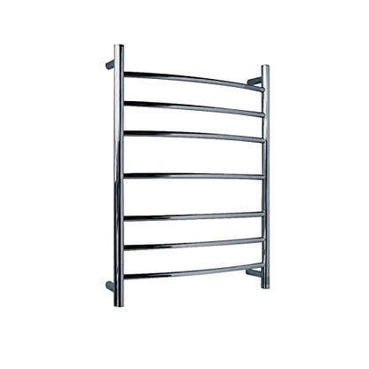 ANZZI Gown 7 Bar Wall Mounted Towel Warmer in Brushed Nickel, Energy | This Heated Rack Will Safely Quickly And Evenly Warm Large, Finish Fast Heating Simple Pluging, Premium Sustainable Material - color: Brushed Nickel