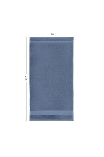 Ozdilek 6-Piece Bath Towel Set, 2 Bath, 2 Hand, 2 Wash, 100% Cotton Turkish Towels, 2 Bath Towels (30x60/550 GSM), 2 Hand Towels (16x30/575 GSM), 2 Washcloths (13x13/600 GSM) (Ocean Blue) - color: Ocean Blue