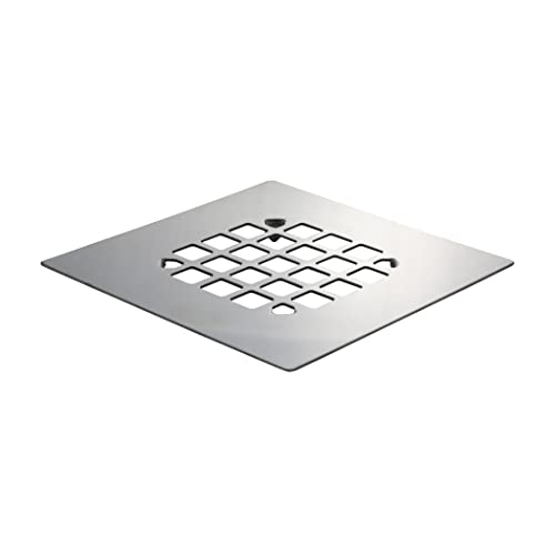 Danco Square Snap-in Shower Drain Cover in Chrome, (11034) - color: Chrome, size: Square [Pack of 1], style: Square