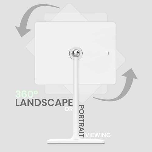 Orbit LED Vanity Mirror with Lights, 7X/1X Magnification, Dimmable & USB-C Rechargeable Tabletop Mirror (Alpine White) - color: Alpine White