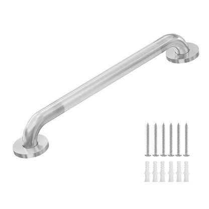 Shower Grab Bars for Seniors, Bathroom Safety Bar 18 Inch | 304 Stainless Steel Balance Handrail, ADA Compliant, Non-Slip Shower Handles for Elderly, Handicap, Children and Disabled - size: 18 Inch
