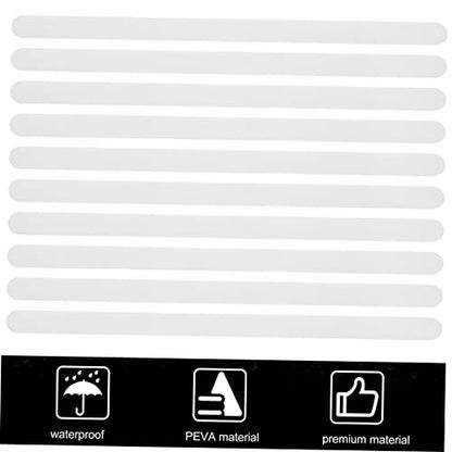 36pcs Slip Tape Boys and Girls Bathroom Safety Strips White Stickers for Shower Bath Safety Strips Non Slip Stickers for Bathtubs Stairs Floors - size: 38X2cm