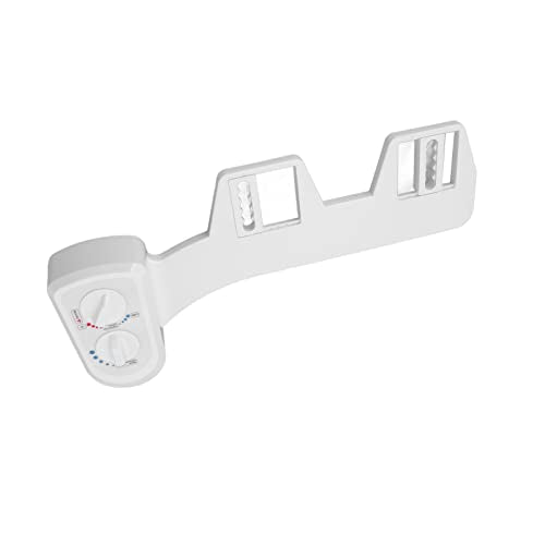 Toilet Bidet Double Knob Movable Nozzle NonElectric SelfCleaning Bidet Attachment for Home Bathroom