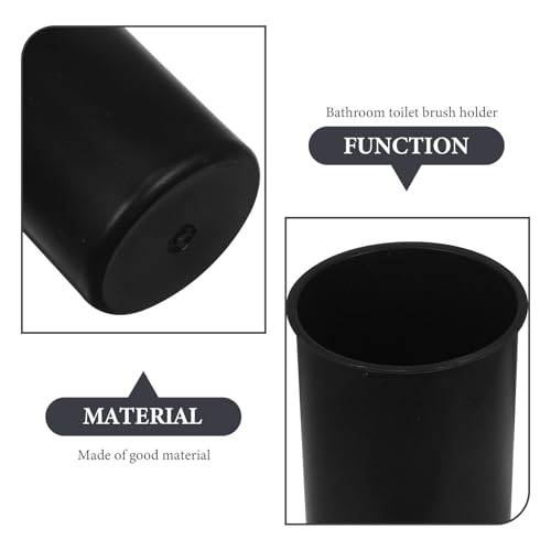 Toilet Brush Cup Holder Sturdy Plastic Bathroom Brush Container for Cleaning Essential Toilet Cleaning Tool Stylish Organized Design for Restrooms