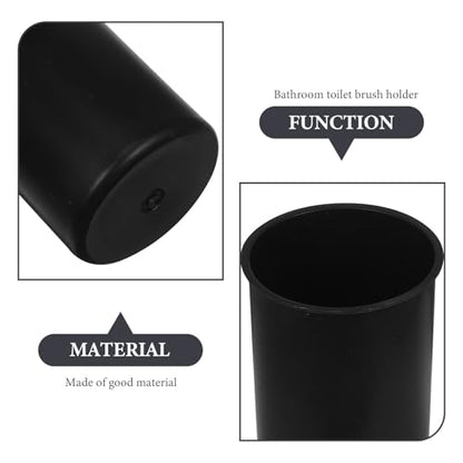 Toilet Brush Cup Holder Sturdy Plastic Bathroom Brush Container for Cleaning Essential Toilet Cleaning Tool Stylish Organized Design for Restrooms