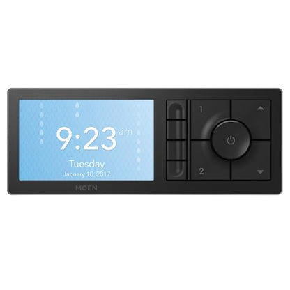 Moen Matte Black Smart Shower 4-Outlet Digital Water Controller for Thermostatic Shower Valve, TS3304BL - color: Matte Black, size: 4-Outlet, style: 4-Outlet