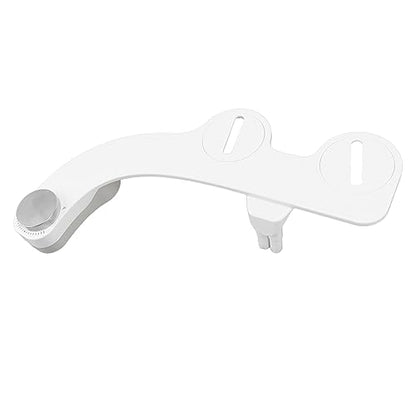 Bidet Attachment with Dual Nozzles, Non Electric Self Cleaning Water Bidet, Adjustable Pressure Fresh Water Wash and Mechanical Toilet Sprayer for Frontal Rear Cleansing