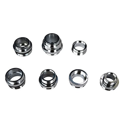 7pcs Faucet Adapter Kit With Male Junior Adapter Female 3/4”-27T