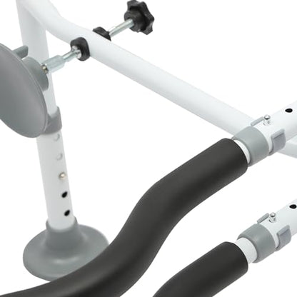 Toilet Safety Rails,Raised Toilet Seat with Handles Toilet Handles for Elderly and Disabled,Adjustable Carbon Steel Grab Bar for Toilets Bathrooms Stairs,Easy to Install,330lbs Load