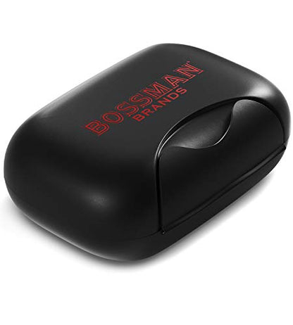 Bossman Travel Soap Container (Black) – Holder & Saver Case for Bar Soap for Men and Travel Toiletries - color: Black Container
