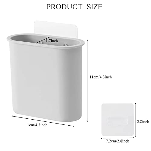2 Packs Toothbrush Holders Wall Mounted, Self Adhesive Tooth Brush Holder for Bathroom Electric Toothbrush Toothpaste Razor Bathroom Accessories(Grey - color: Grey