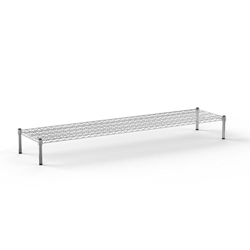 18" Deep x 72" Wide x 8" Height Wire Shelving Kit | 1-Tier | NSF Commercial Storage Rack Unit - size: 18" Deep x 72" Wide