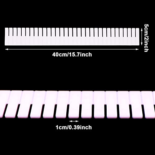 12Pcs Adjustable Drawer Dividers 0.1Inch Thickness DIY Grid Dividers 40x5cm Plastic Organizer Separator for Socks Underwear Makeup Cosmetic Clothes
