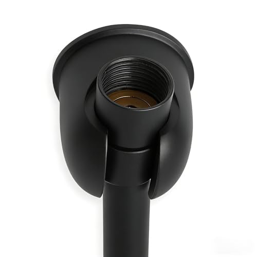 Hand held Shower Wand Holder - All Metal- 2 Ways Installation - Bathroom Wall mounted for Permanent Fixture, Minimal Shower bracket Holder - Matte Black - color: Matte Black