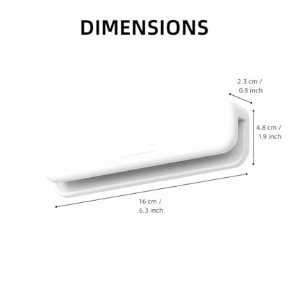 Toothpaste Holder, Toothpaste Wall Holder for Bathroom, Tooth Paste Hanger | JM.JEEMI Wall Mounted Toothpaste Clips, Tooth Paste Organizers Round Gripper for Shower - Adhesive, White, Large - size: Large_Rd