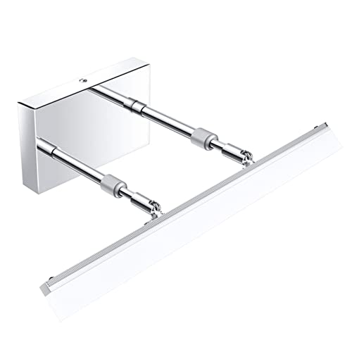 Aipsun 15.7 inch LED Vanity Lights Adjustable Bathroom Wall Light Bathroom Lighting Fixture Over Mirror Chrome Modern Vanity Lighting 5500K - color: Chrome, size: 15.7 in
