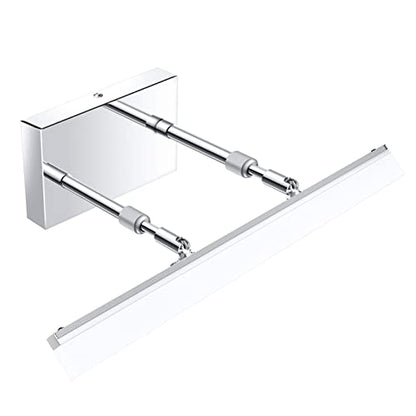 Aipsun 15.7 inch LED Vanity Lights Adjustable Bathroom Wall Light Bathroom Lighting Fixture Over Mirror Chrome Modern Vanity Lighting 5500K - color: Chrome, size: 15.7 in