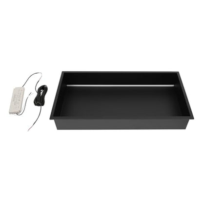 LED Light Shower Niche, Wall Niche, 25" x 13" Stainless Steel Bathroom Cabinet with 4000K Warm White Light, IP66 Waterproof Recessed Shampoo Storage in Wall, Black - color: Black
