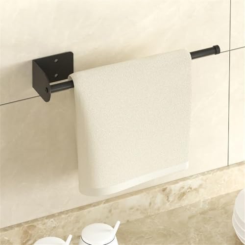 Paper Towel Holder, Stainless Steel Freestanding Self-Adhesive or Drilling Wall Mount Paper Towel Holder,Matte Black Toilet Paper Holder for Countertop Home Fridge Kitchen Bathroom