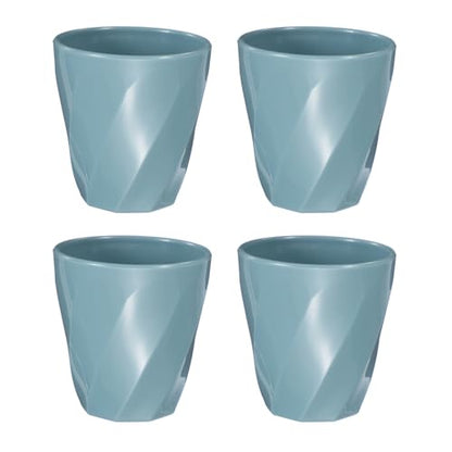 uxcell 4 Pcs Simple Toothbrush Cup, 13.5 OZ Reusable Bathroom Tumbler, 2.2 x 3.5 Unbreakable Plastic Cups for Storing Toothpaste Makeup Brush Holder Water Beverages Combs, Light Blue - color: Light Blue
