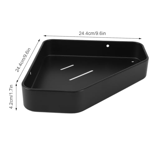 Space Aluminium Corner Shower Shelf, Wall Mounted Rustproof Bathroom Storage, Easy Installation, No Punching Required, Large Capacity for Toiletries and Cosmetics