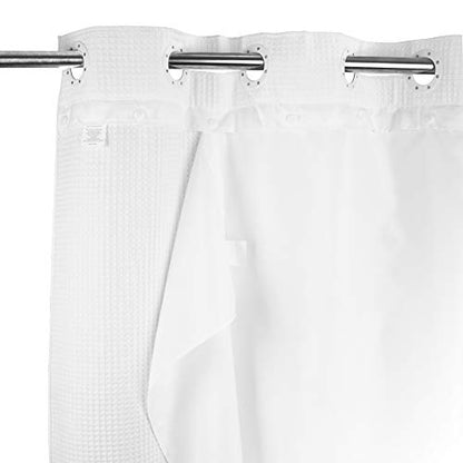 River Dream Snap in Shower Curtain Liner Replacement,Fit 36 x 74 Stall No Window Shower Curtain (36 x 69, Fabric) - size: 36"W x 69"L (Pack of 1)