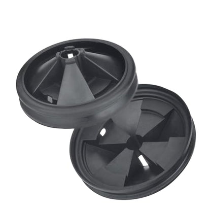 2 Pack Garbage Disposal Splash Guard,EPDM Rubber Drain Insert for InSinkErator Evolution Series 3 1/8" QCB-AM Sink Baffle Drain Cover Removable Quiet Collar EPDM Strainer Insert Parts - color: 1/8 Inch