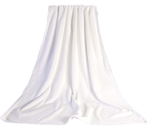 MYLSMPLE Microfiber Bath Towels Bath Sheets Beach Spa Bathroom Towels Extra Large Absorbent Towels(36 Inch X 72 Inch, White) - color: White