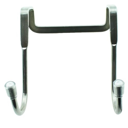 TAODAN 2PCS SUS 304 Stainless Steel Double S Hook Heavy Duty Adjustable Shower Door Cabinet Towel Hook Storage Hook Suitable for Towel Coat Bathrobes Umbrella Rack