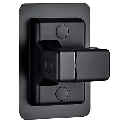 DASITON Handheld Shower Head Holder Wall Mount,Bathroom Adjustable Strong Adhesive Shower Wand Holder,No Drilling Wall and Waterproof Mount Bracket,Universal Shower Bracket(Black) - color: Black-F