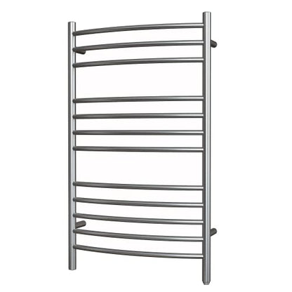 12-Bar Towel Warmer, Heated Towel Rack, Plug-in/Hardwired Gun Grey | 304 Stainless Steel Large 12-Bar Towel Warmer With Plug-In Or Hardwired Installation And Gun Grey Finish - color: Gun Grey